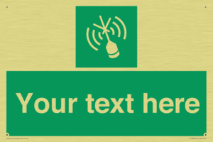 Custom sign safe condition Emergency position beacon